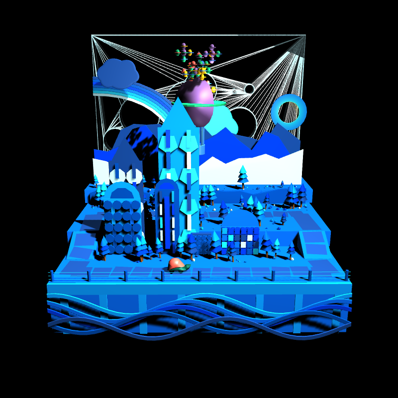 Paper Art 3D #191 static NFT preview