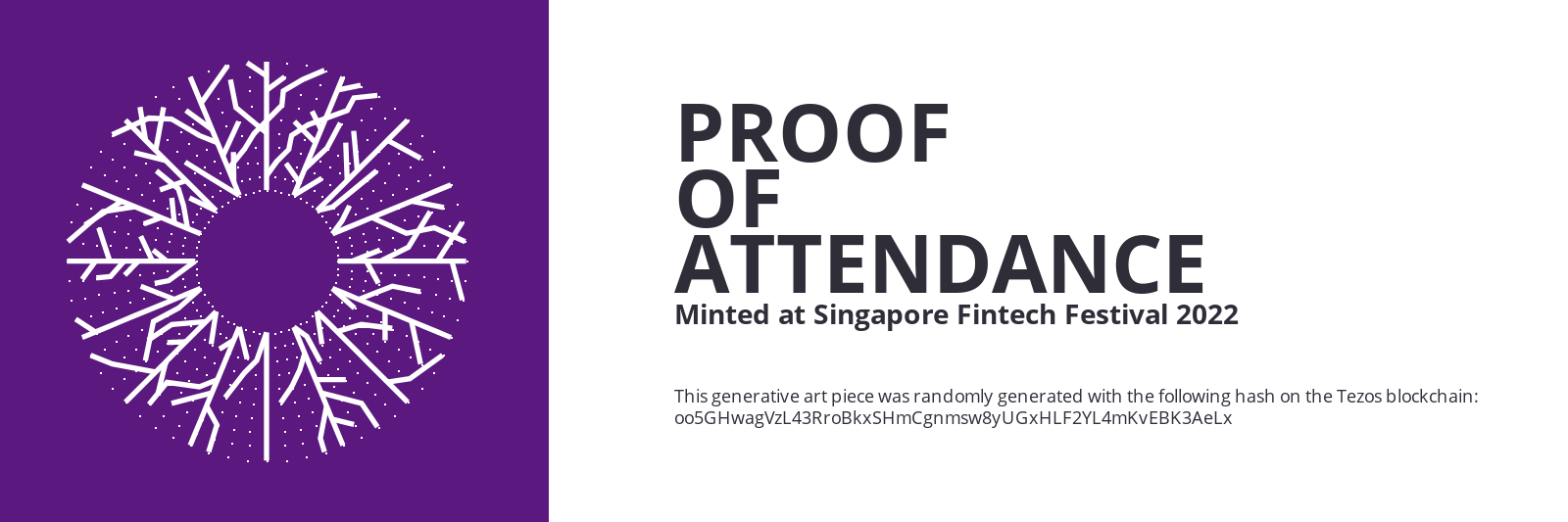 SFF2022 Proof of Attendance Token #1357 static token preview