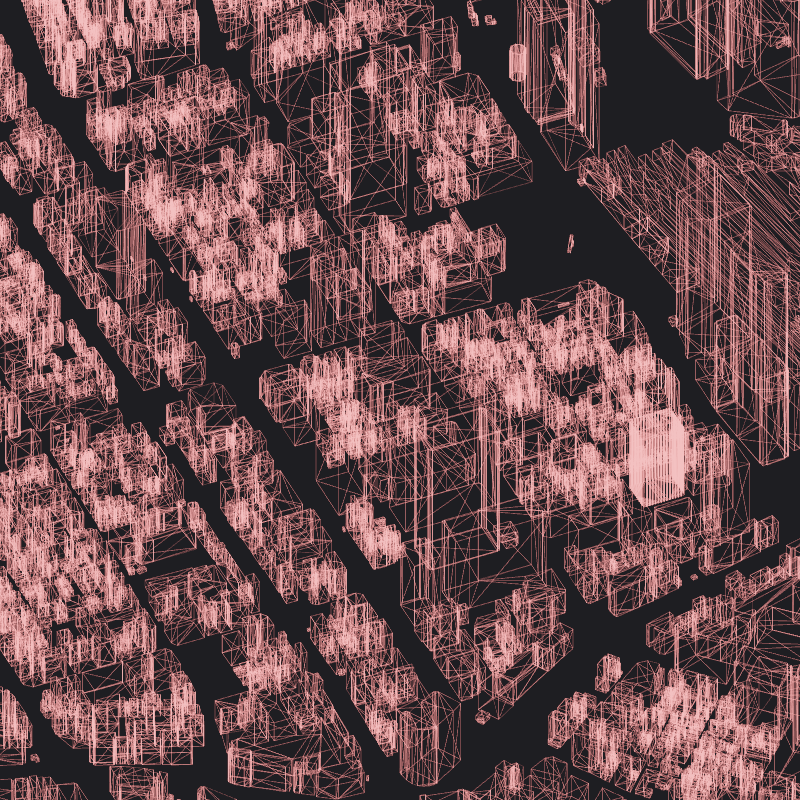 Wireframe City: Tokyo Shibuya #94 static token preview