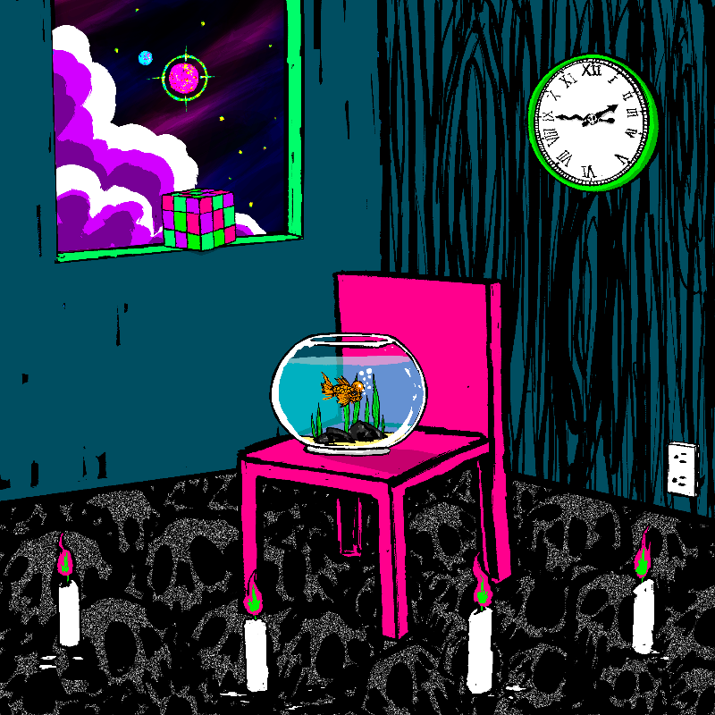 pink chair in the blue room #21 static token preview