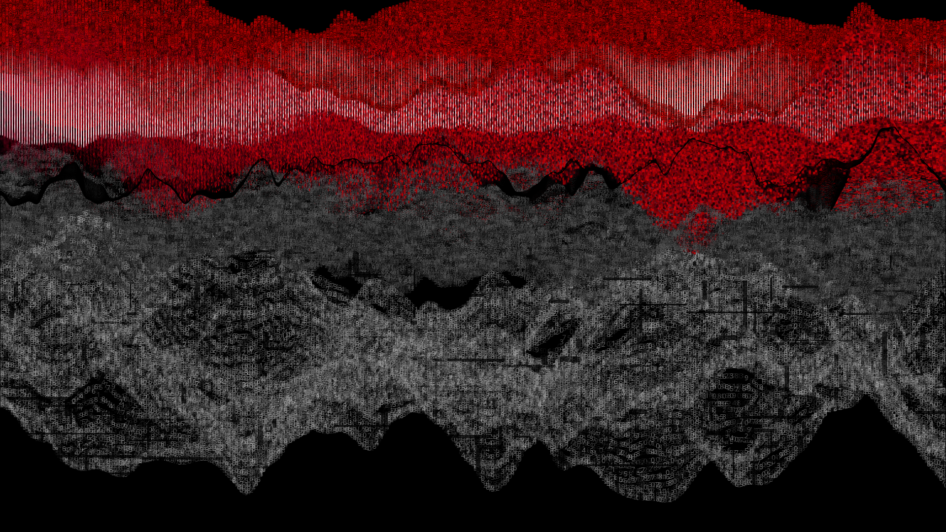Pixel rain in a data landsacape #34 static token preview