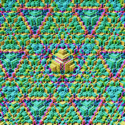 Colorful cubic sponge forms #59 static NFT preview