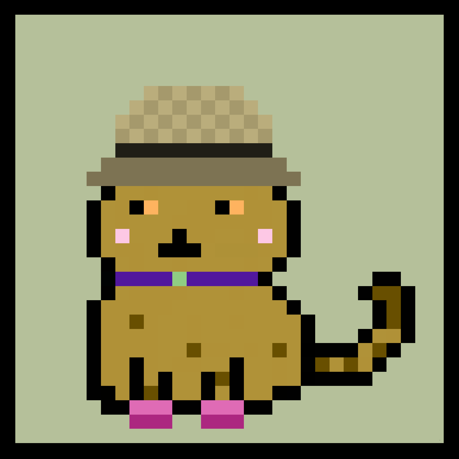 Lazy Kitties #1092 static NFT preview