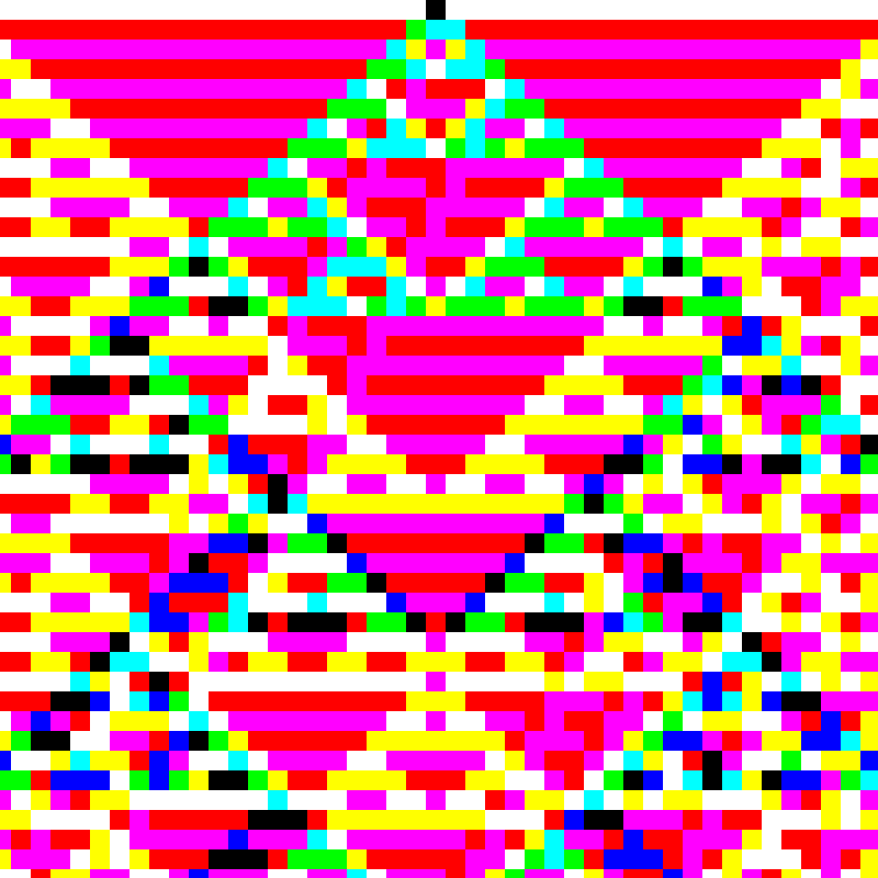 RGB Elementary Cellular Automaton #137 static token preview