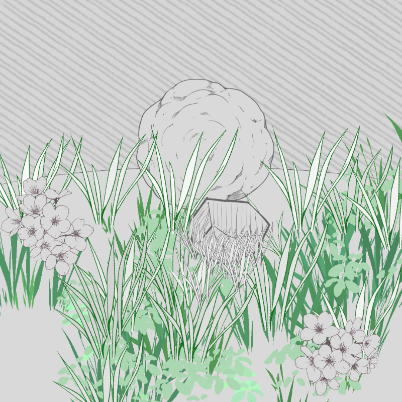 Wild Grass and Rubble #39 static token preview