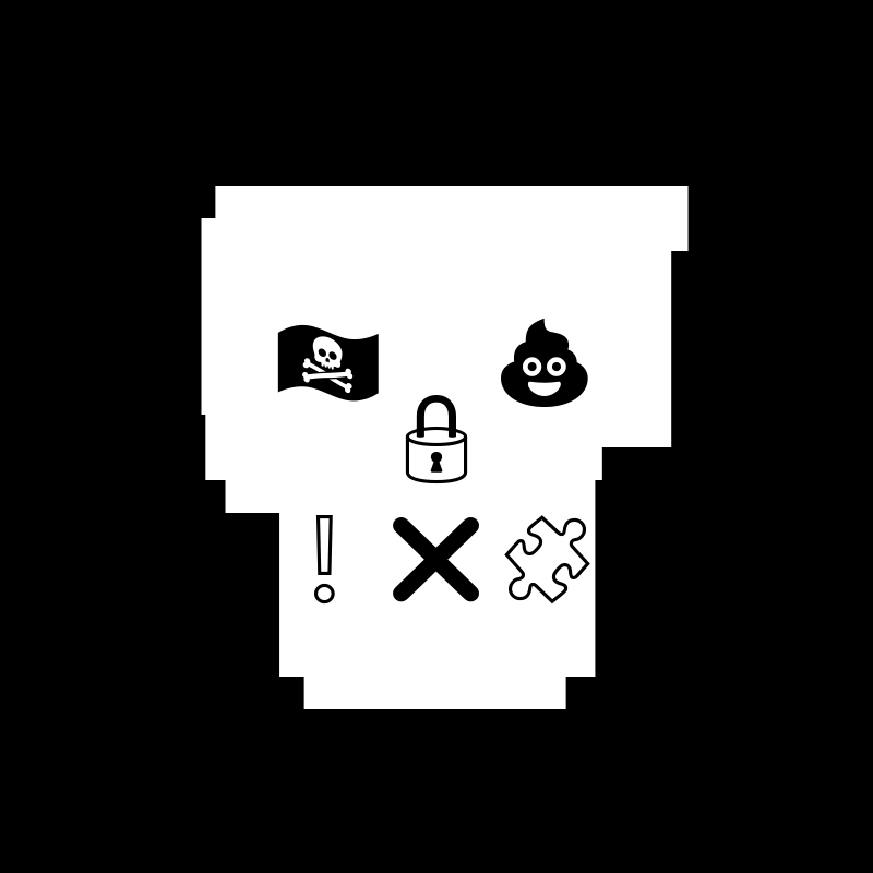 NotSkull(B&W) #69 static token preview
