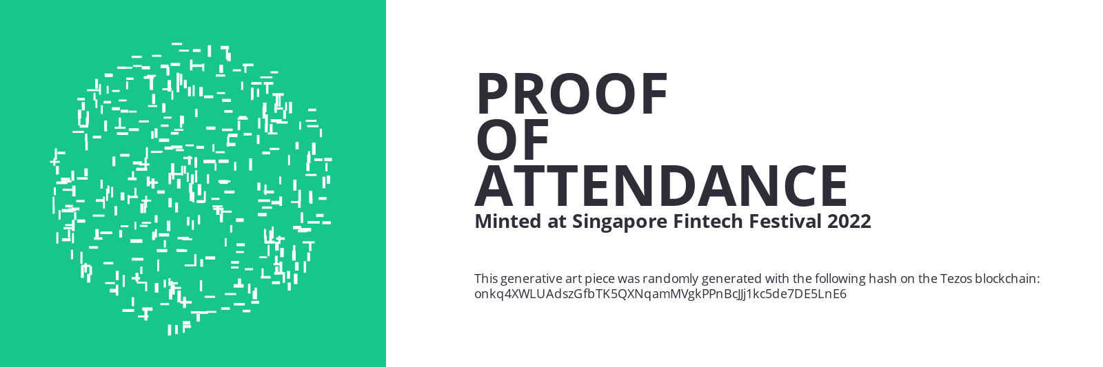 SFF2022 Proof of Attendance Token #2634 static token preview