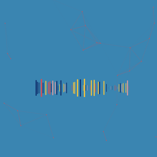 Constellation of particles in Space Sound #18 static token preview