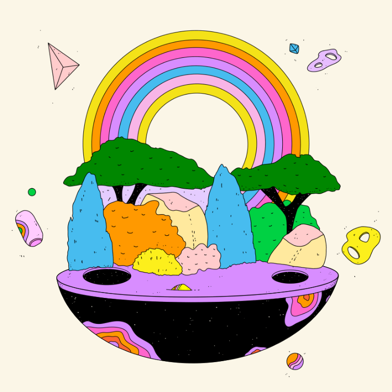 🌈🌴🪐 #142 static token preview