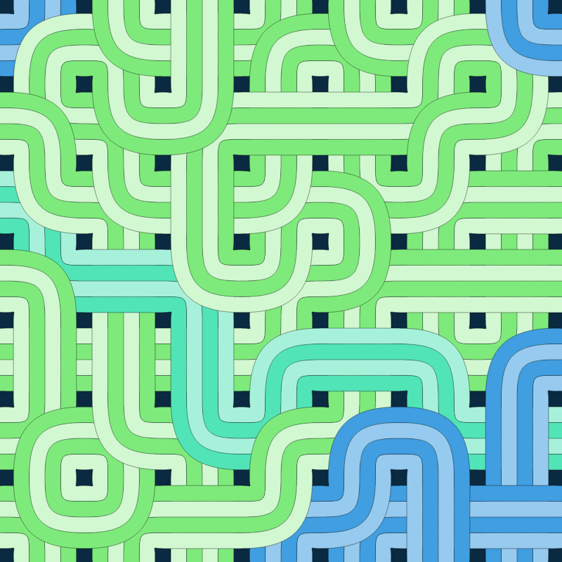 Bézier Truchet #150 static token preview