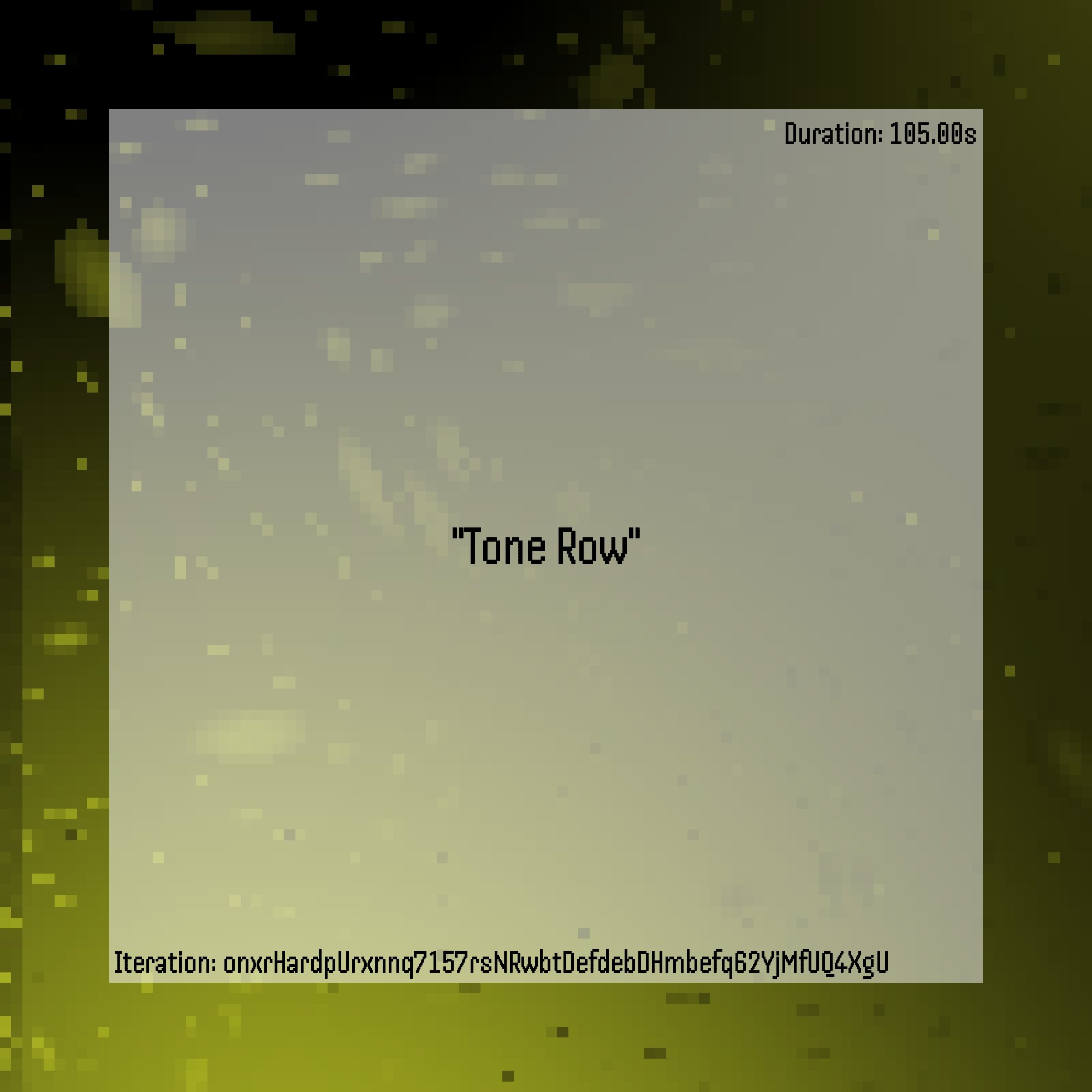 Tone Row #81 static NFT preview