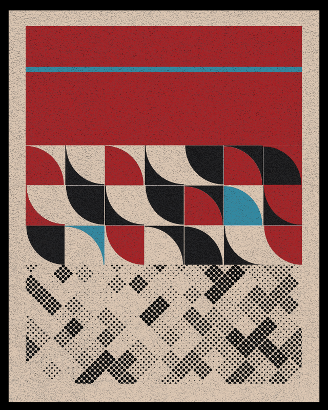 Bauhaus art #red #6 static token preview
