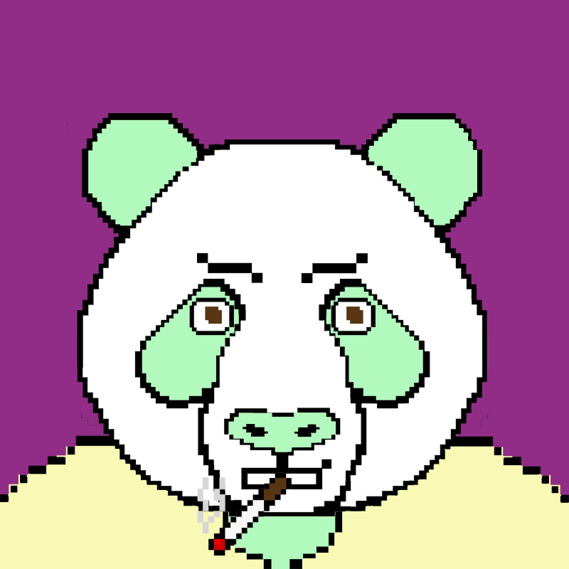 Evolving Pixel Pandas #4 static token preview