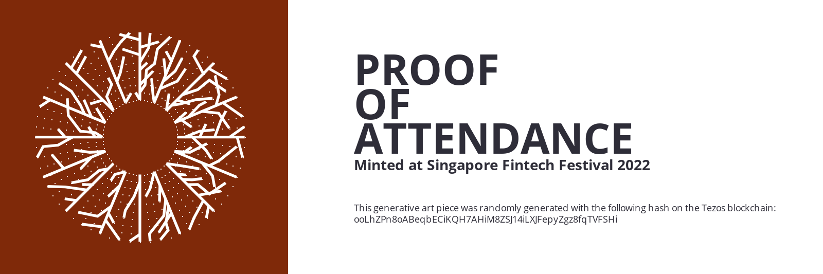 SFF2022 Proof of Attendance Token #164 static token preview