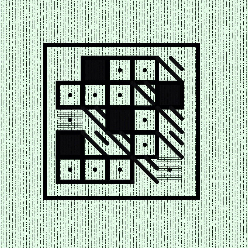 the Black Blocks #42 static NFT preview