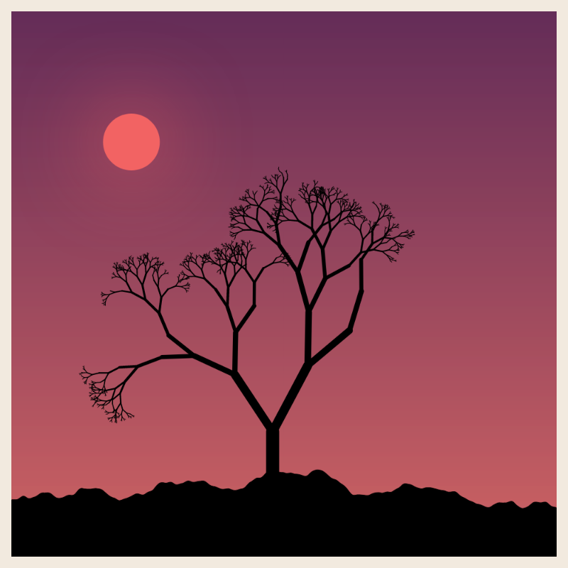 Sunset on cliff #16 static token preview