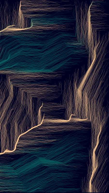 Algoscapes | Rock-face #557 static token preview