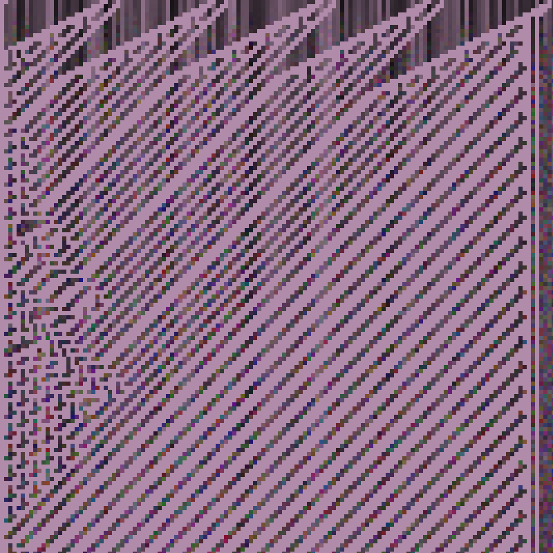Colored Elementary Cellular Automaton #98 static token preview