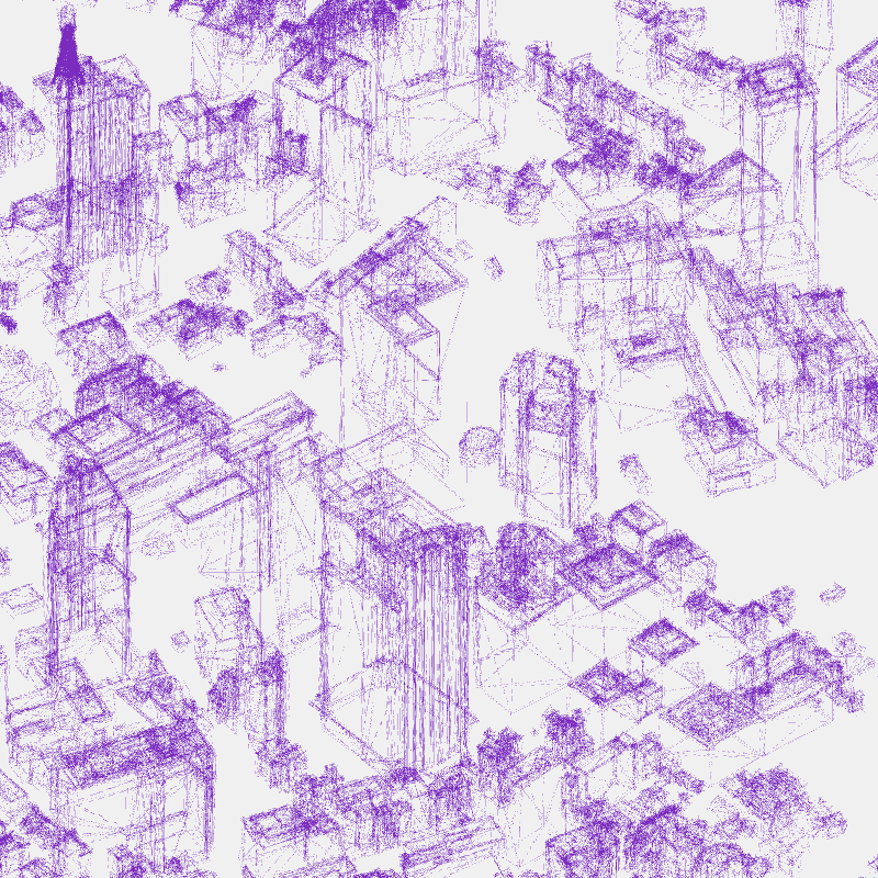 Algorithmic Drawing: Minato City Tokyo #81 static NFT preview