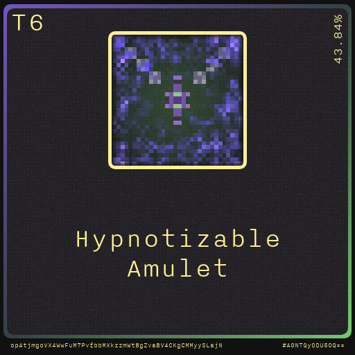 Gear for your quests - Amulet #74 static NFT preview