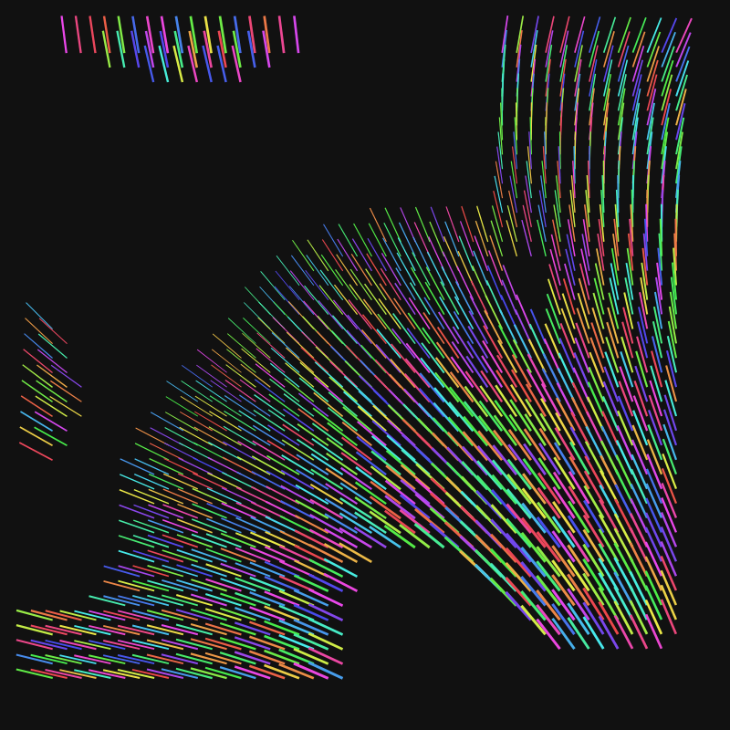 Wind map #185 static NFT preview