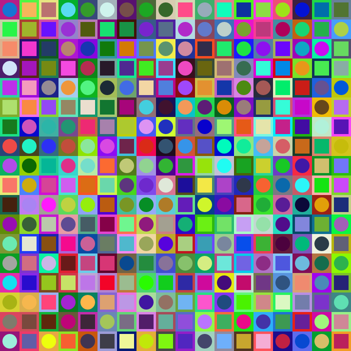 Square Dot Composition #180 static NFT preview