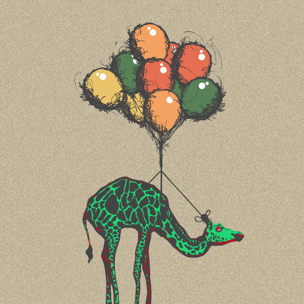 Flying Giraffe #3 static token preview