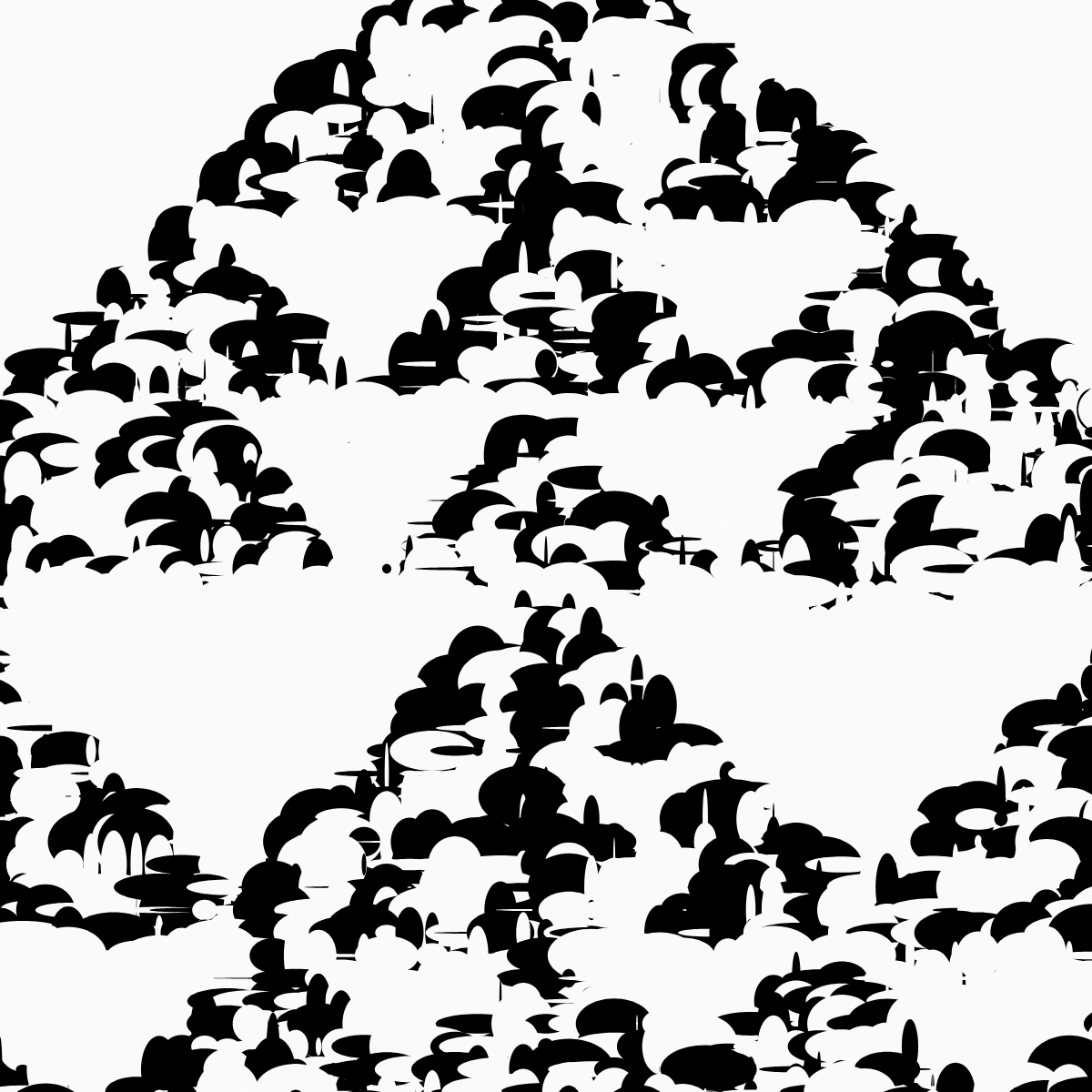 ElementaryCellularAutomatonMadeOfEllipses #55 static NFT preview