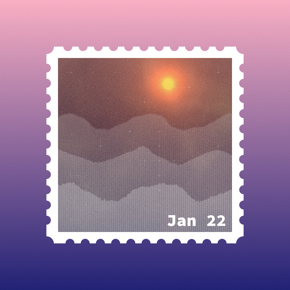 January 2022 stamp #42 static token preview