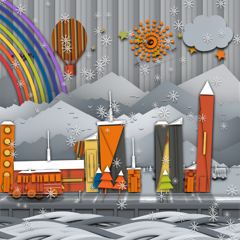 Paper Art 2.5D #70 static NFT preview