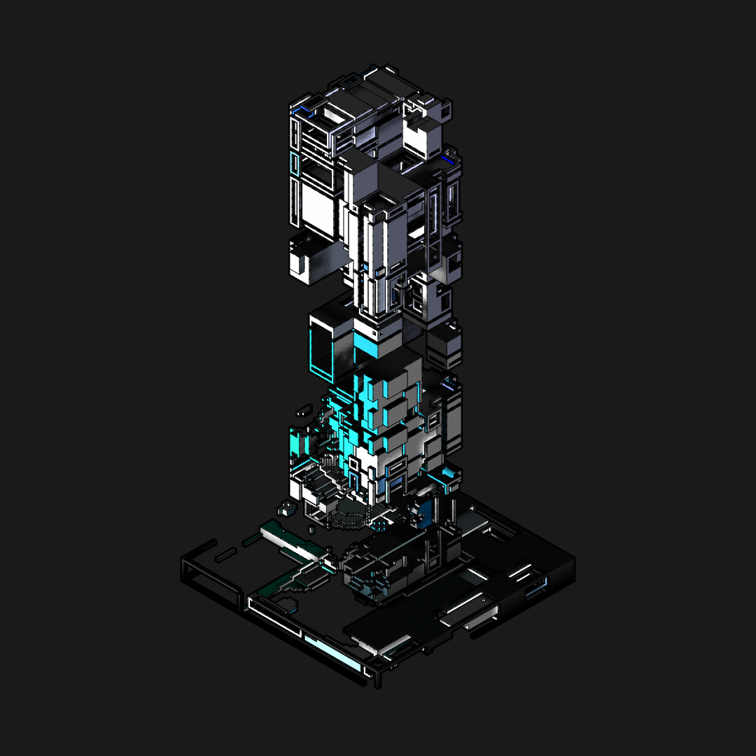 Isofrag generator series II #204 static NFT preview