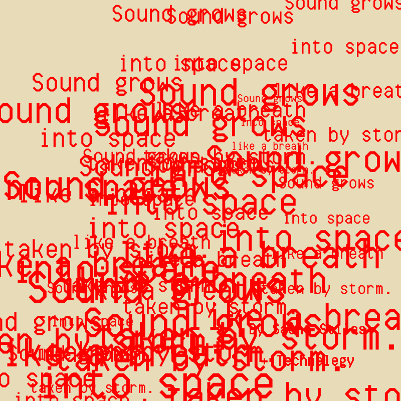 SOUND GROWS INTO SPACE #72 static token preview