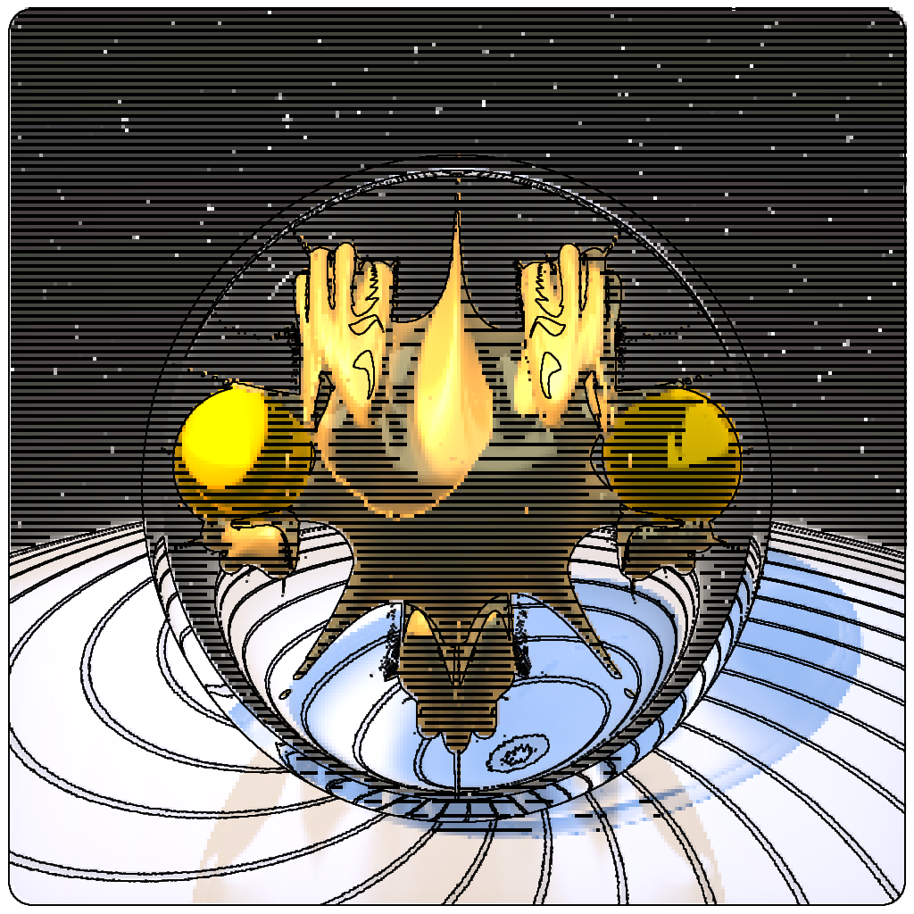 LL21 Mac Plus Fractal-in-a-Globe #32 static NFT preview