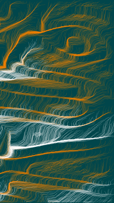Algoscapes | Rock-face #480 static NFT preview