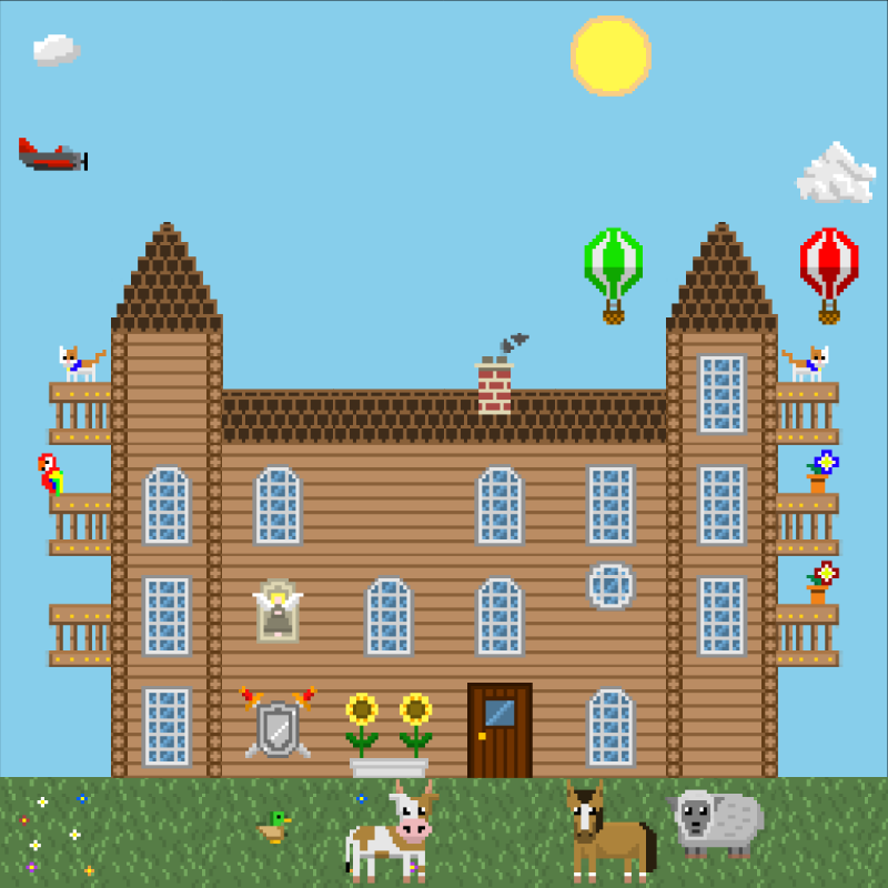 2D Mansion #463 static NFT preview