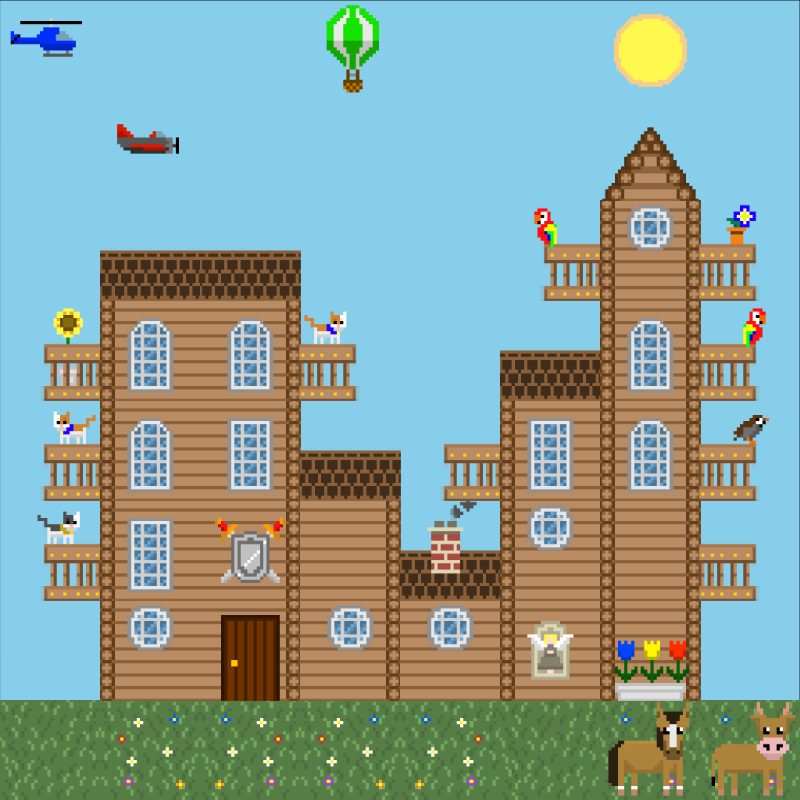 2D Mansion #539 static NFT preview