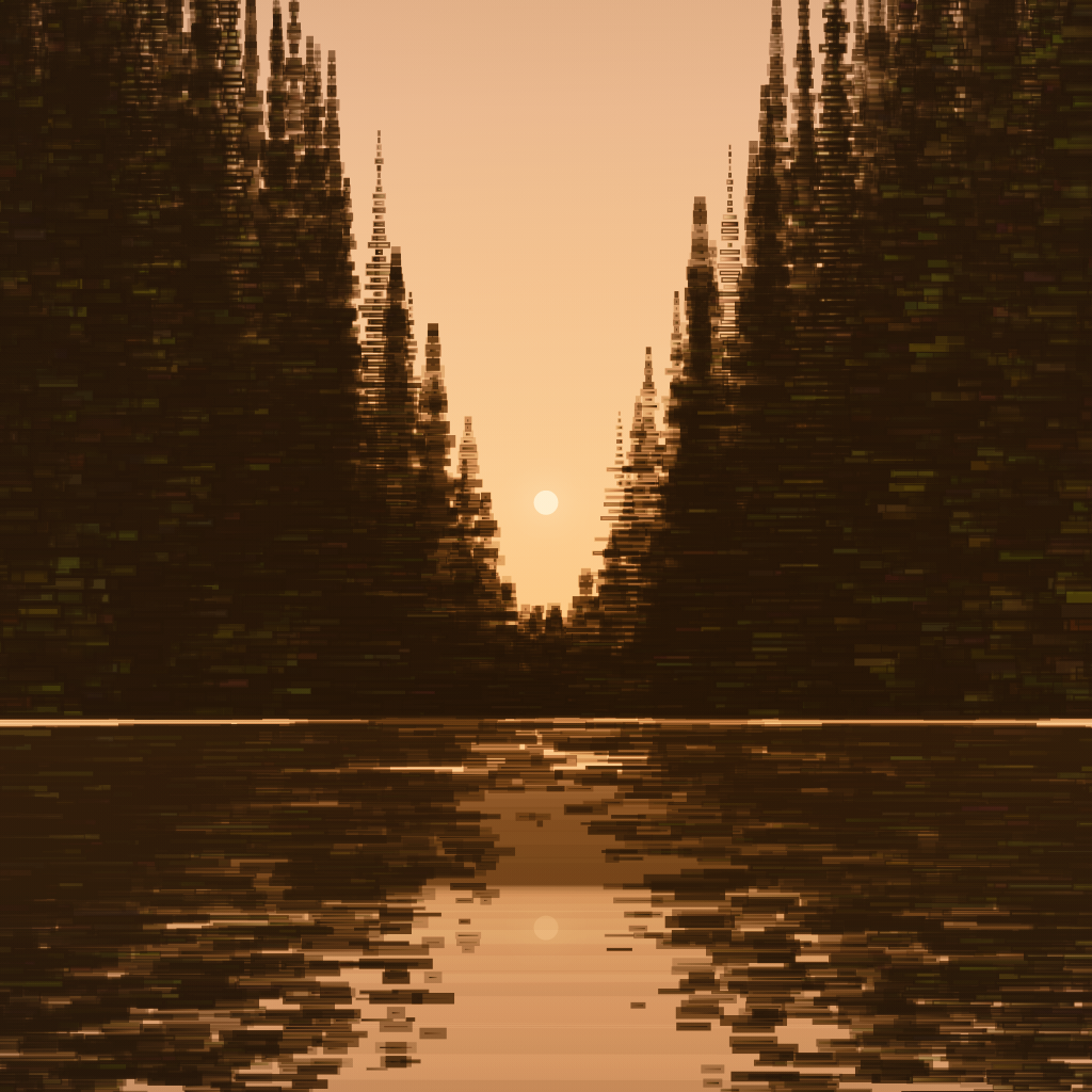 trees.on.lake #55 static NFT preview