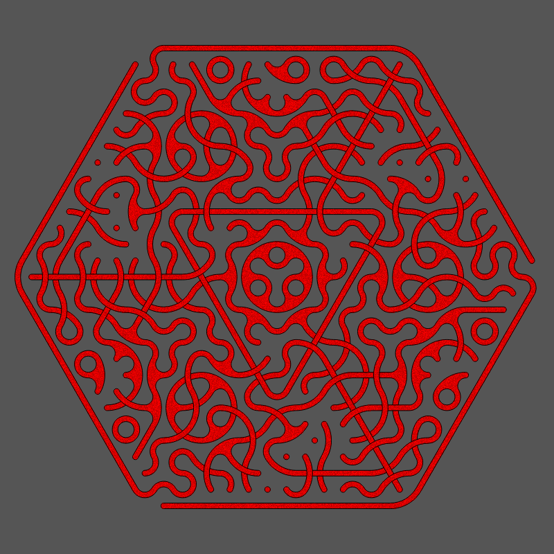 Threefold Symmetry - Dark Variations #100 static NFT preview
