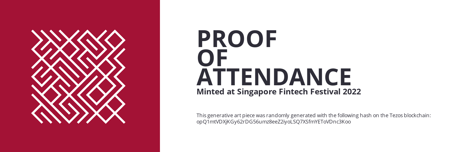 SFF2022 Proof of Attendance Token #2155 static token preview