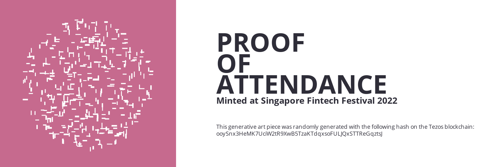 SFF2022 Proof of Attendance Token #2279 static token preview