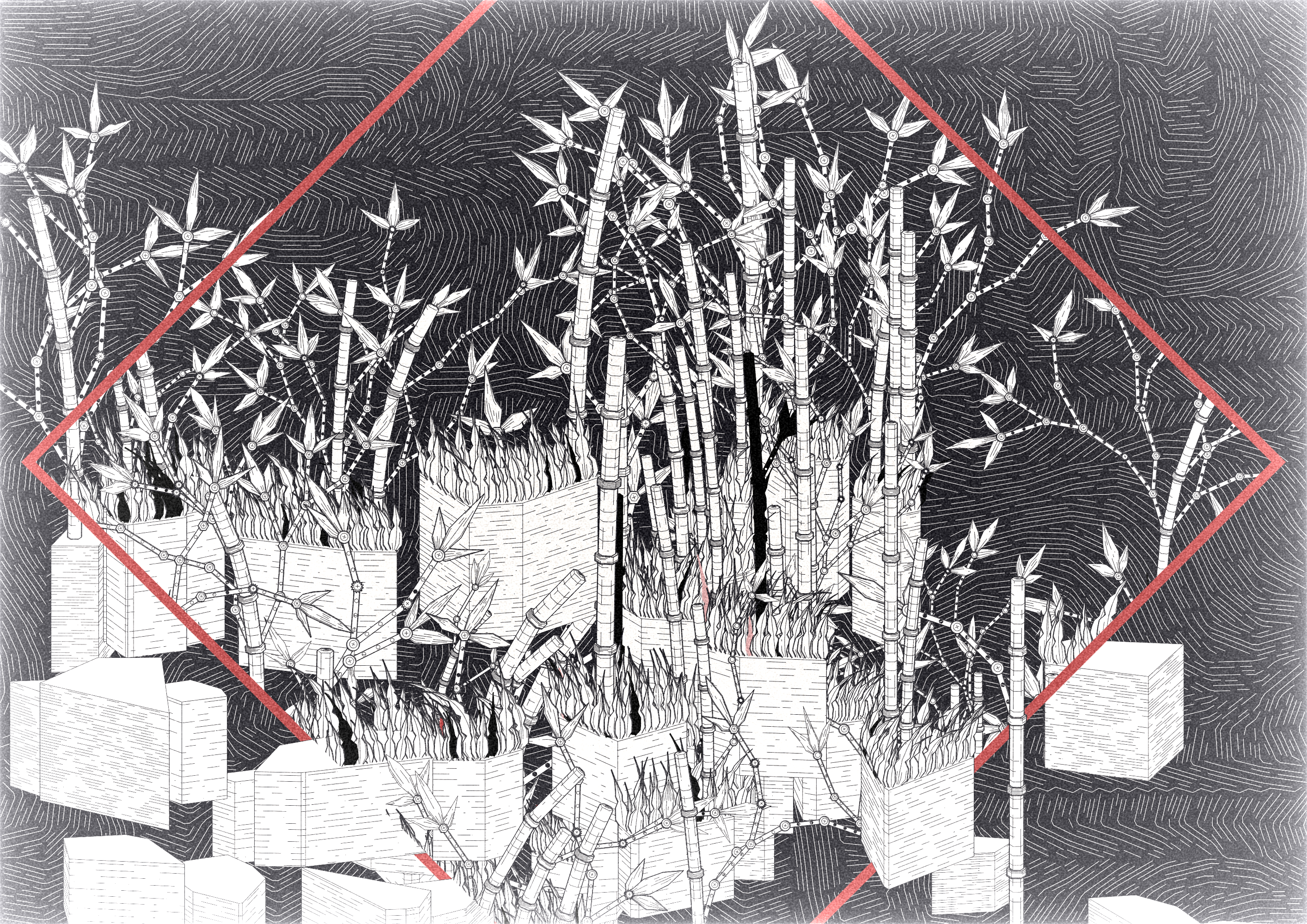 Mecha-Bamboo #383 static NFT preview