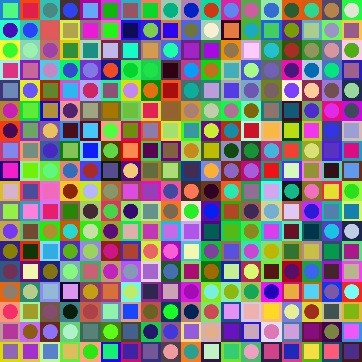 Square Dot Composition #491 static NFT preview
