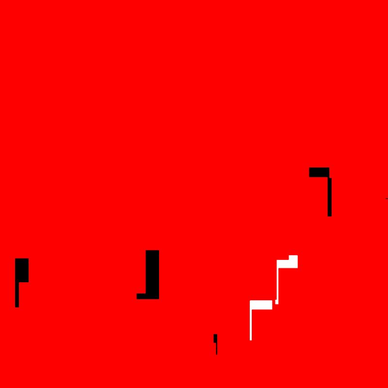 White & Black & Red All Over #11 static token preview