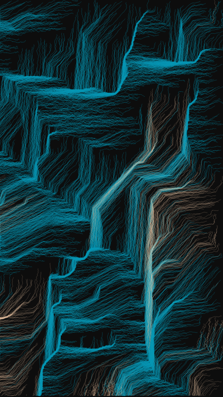 Algoscapes | Rock-face #606 static token preview