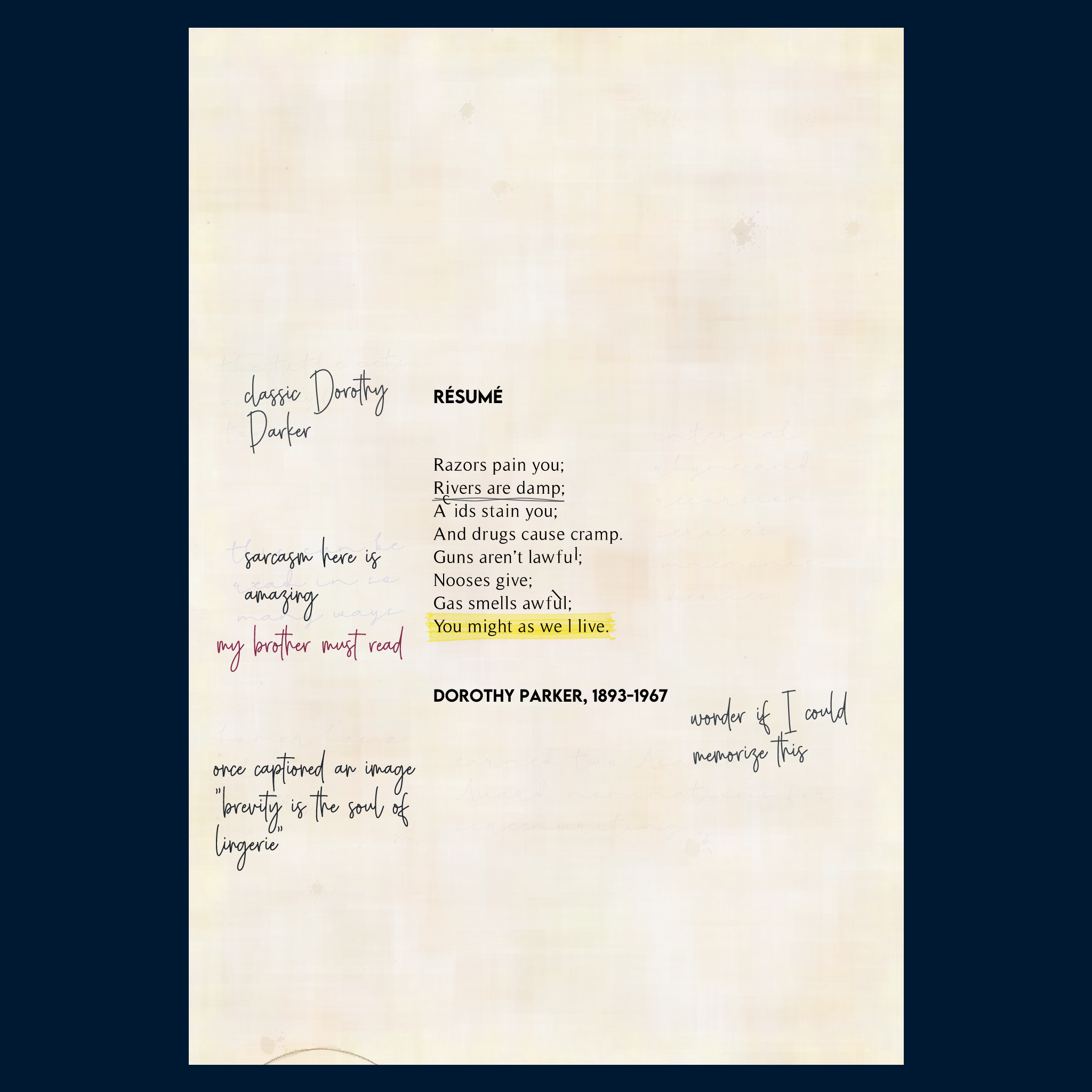 Poems in the Public Domain #203 static NFT preview