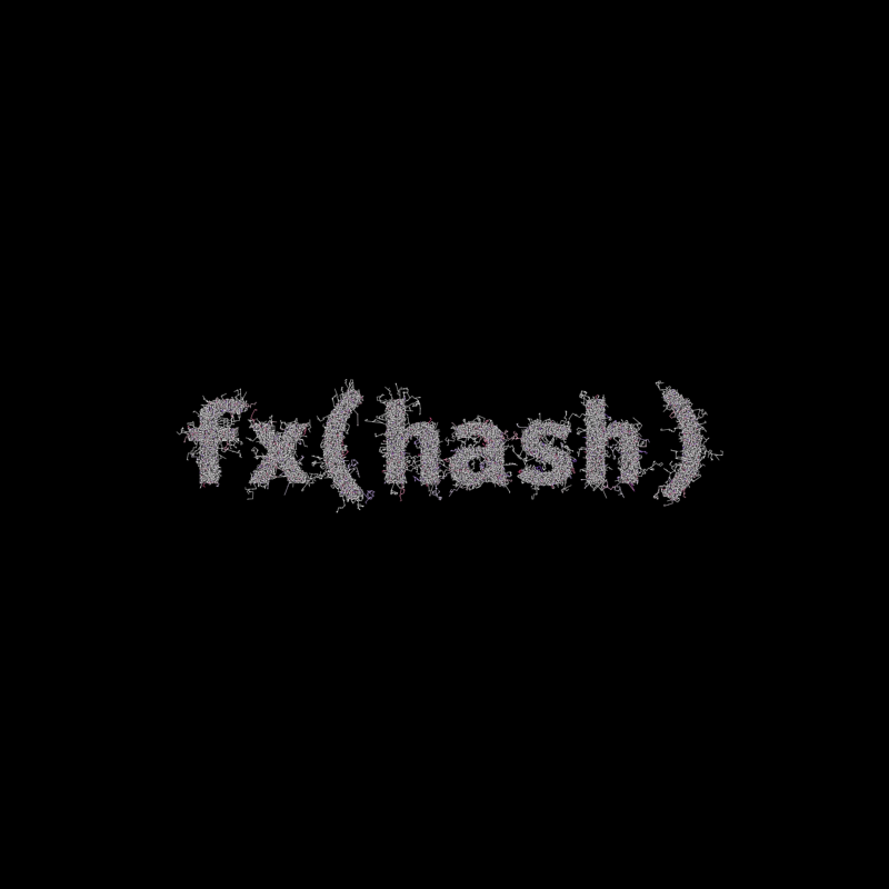 FXHASH Generative Logo #117 static token preview
