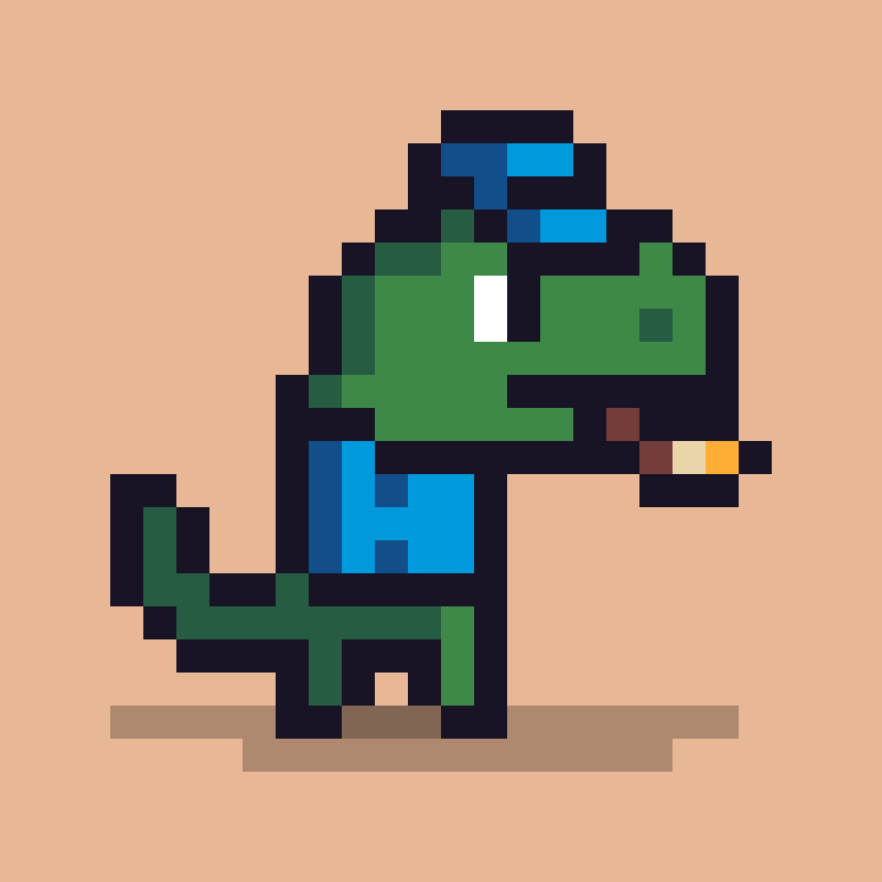 Pixel Dinos #195 static token preview