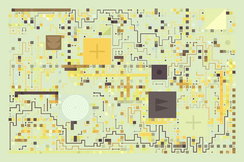 Scattered Pathways #442 static NFT preview