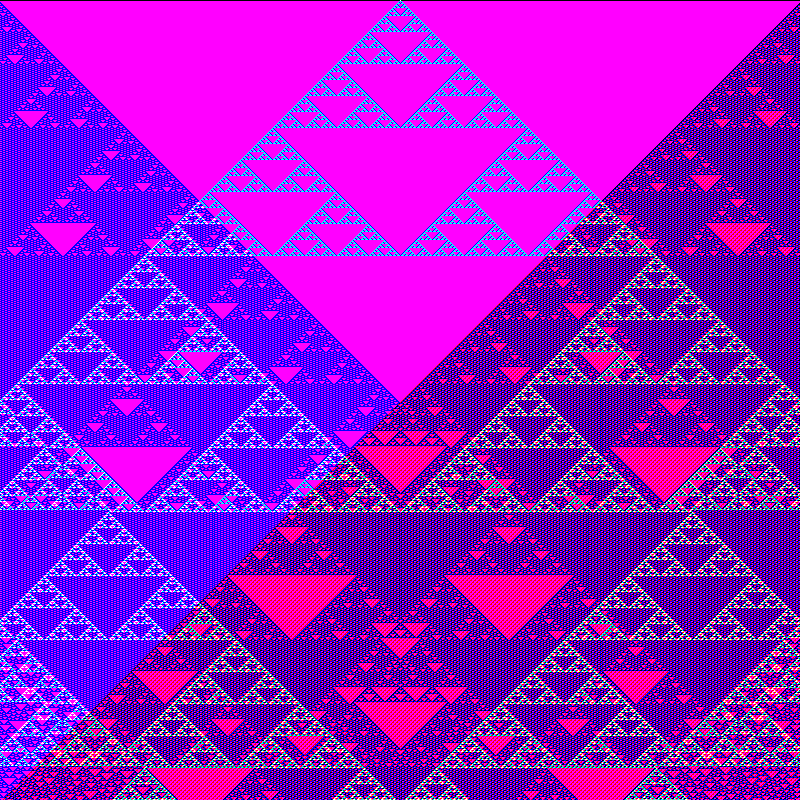 RGB Elementary Cellular Automaton #497 static token preview