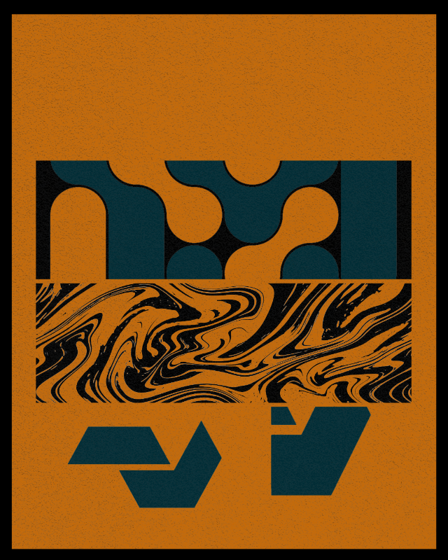 Bauhaus art #orange #26 static token preview